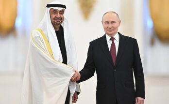 🇷🇺🇦🇪 President of Russia Vladimir Putin held talks with President of the United Arab Emirates Mohamed bin Zayed Al Nahyan in the Kremlin (Moscow, January 28, 2026)